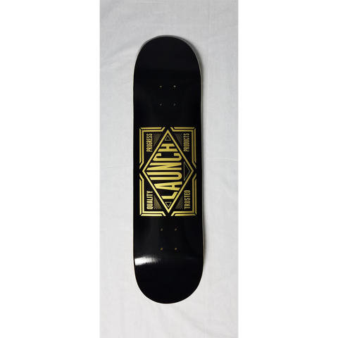 The Inaugural Street Deck - Black/Gold – Launch Snowboards The Inaugural Street Deck - Black/Gold – Launch Snowboards